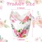 200 Pieces Pink Flower Tulip Cupcake Wrappers Liners Tulip for Baking Flower Liners Mini Cupcake Baking Rustic Birthday Party Decoration for Bridal Shower Wedding Festival Party